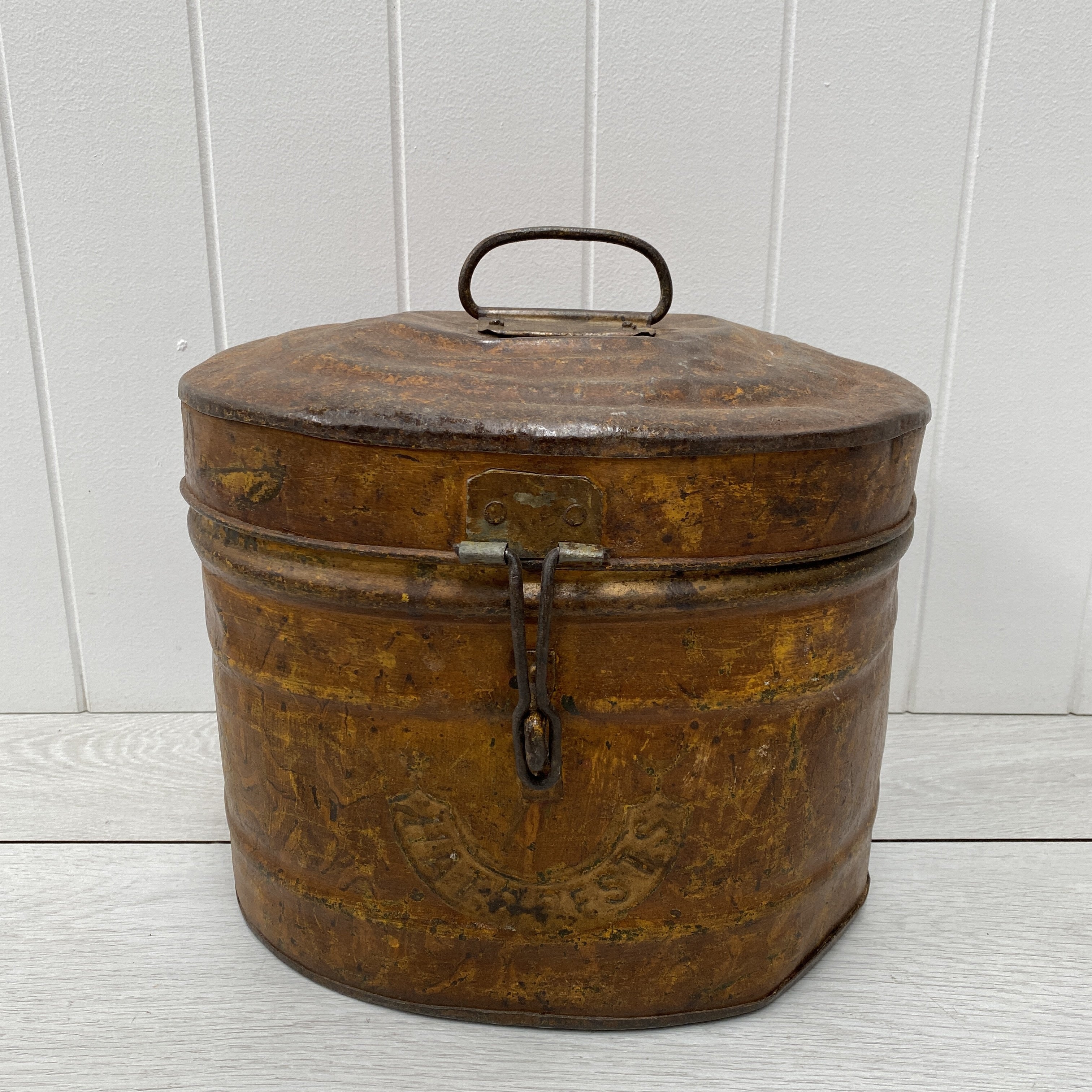 Metal hat box online