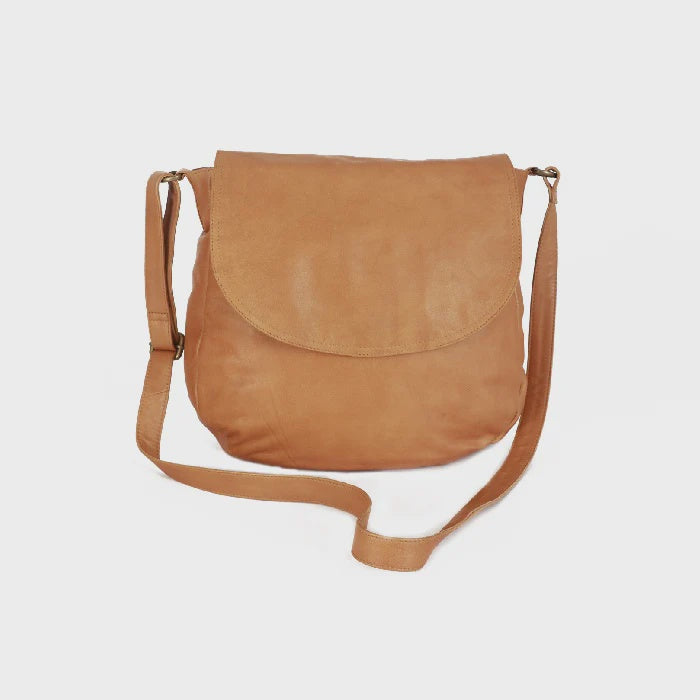 Classic Cross Body - Natural/Tan