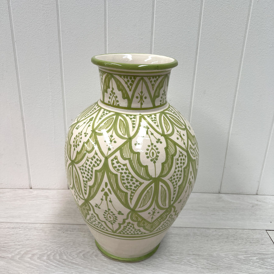 Moroccan Vase - 35cm, Lime Green