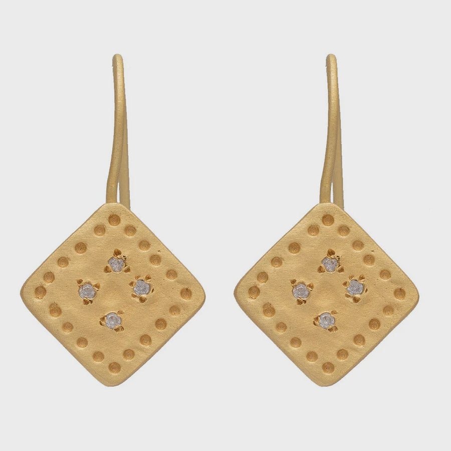 Bacha Earrings - Cubic Zirconia
