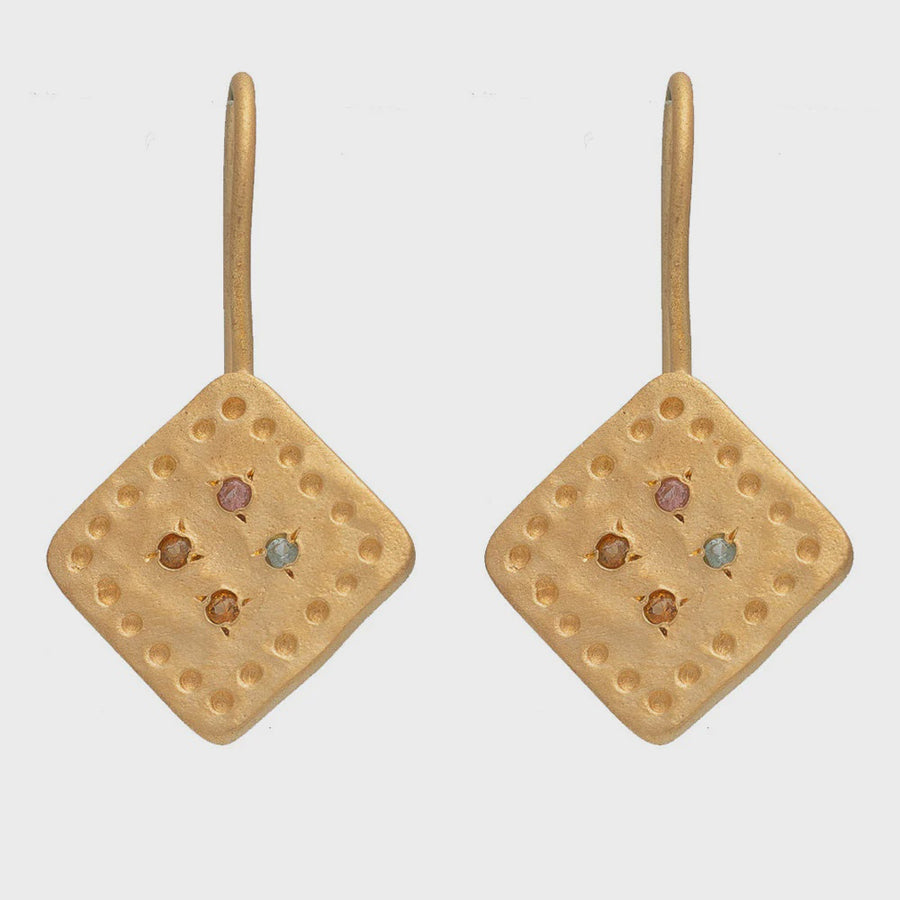 Bacha Earrings - Multi Tourmaline