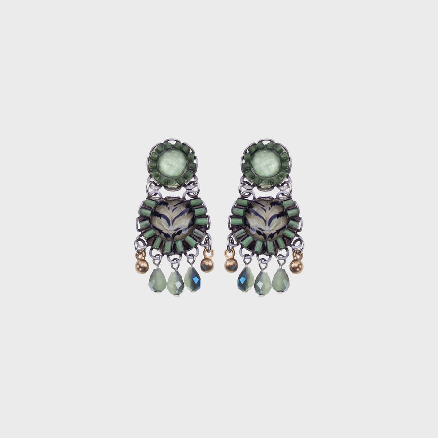 Ayala Bar - Eucalyptus, Florin Earrings