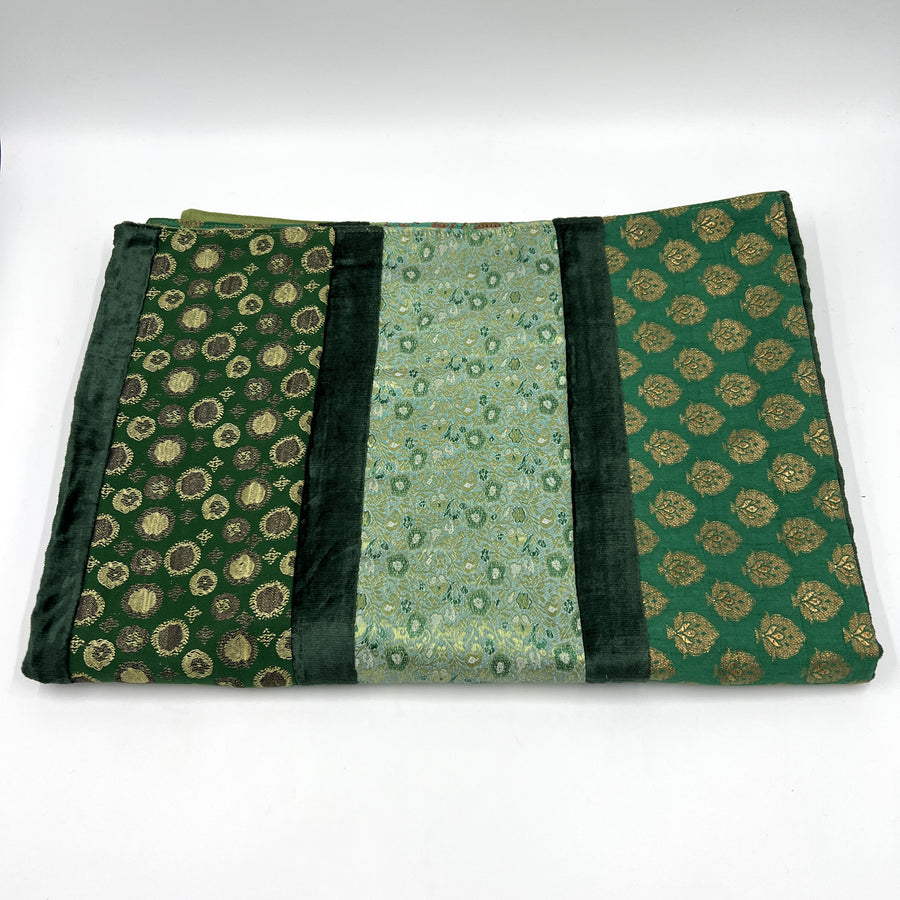 Indian Brocade Table Runner - Green