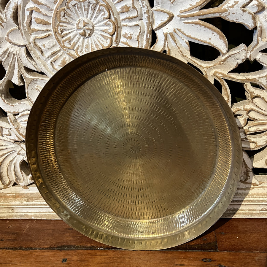 Indian Brass Parat Tray - 40cm