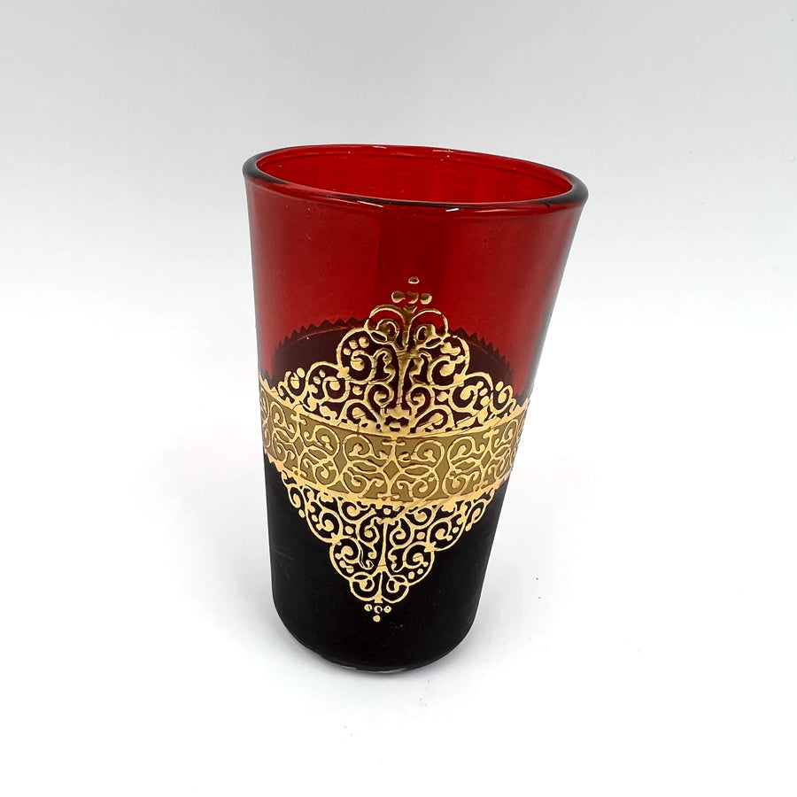 Moroccan Tea Glasses - Aziza Gold, Small