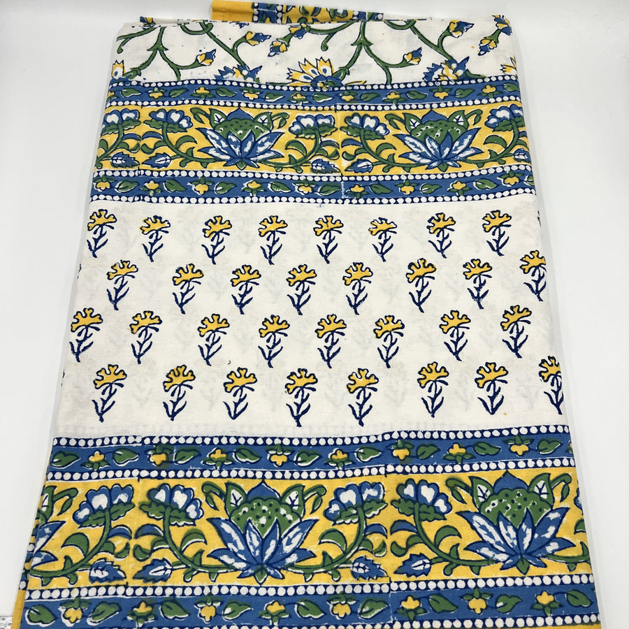 Block Printed Tablecloth - 220 x 270cm, 13
