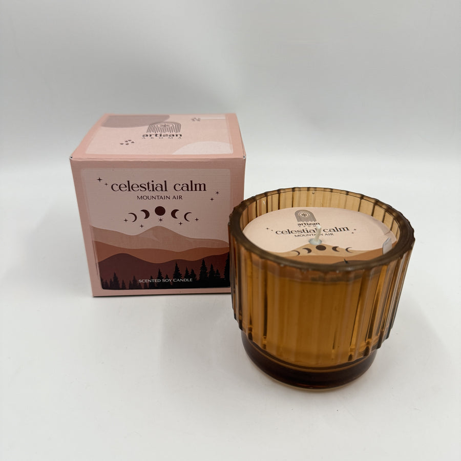 Earthy Calm Artisan Scented Candle - Mountain Air