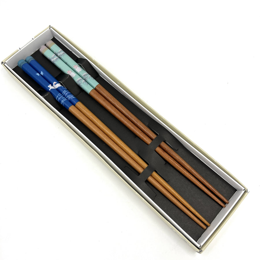 Usagi Rabbit Chopsticks, Blue, set of 2