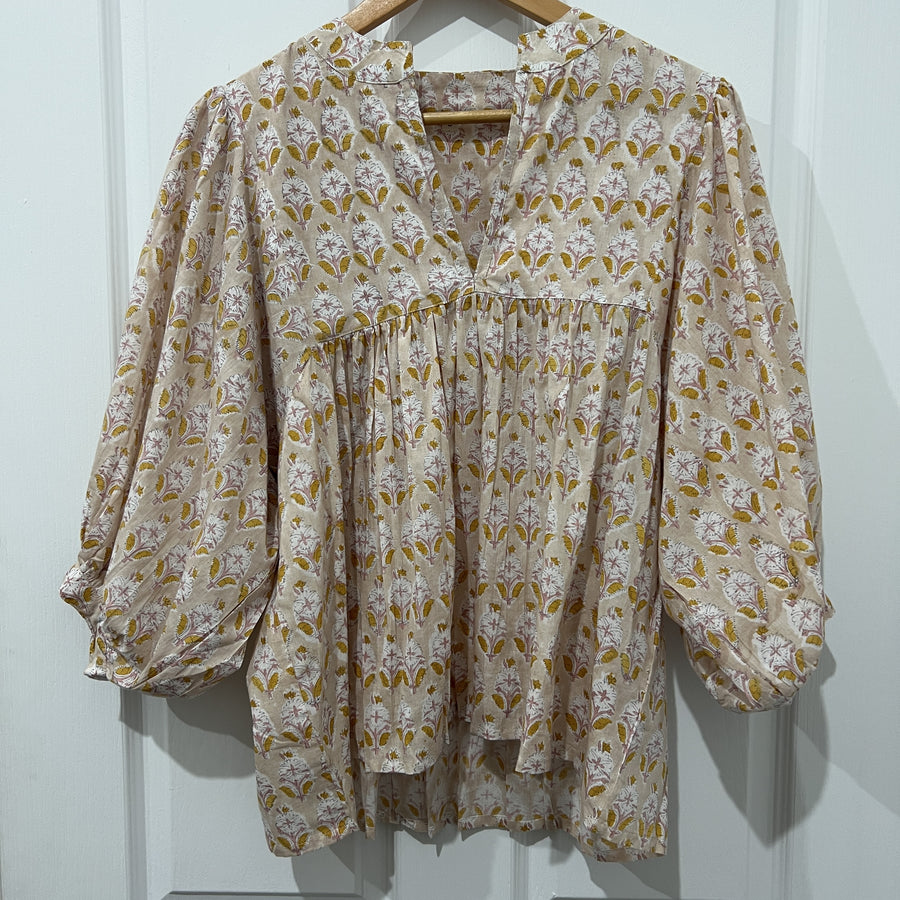 Amara Blouse - Light Chai