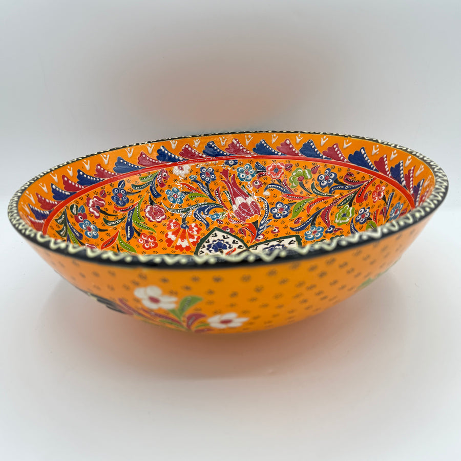 Turkish Ceramic Bowl - Kabartma 30cm