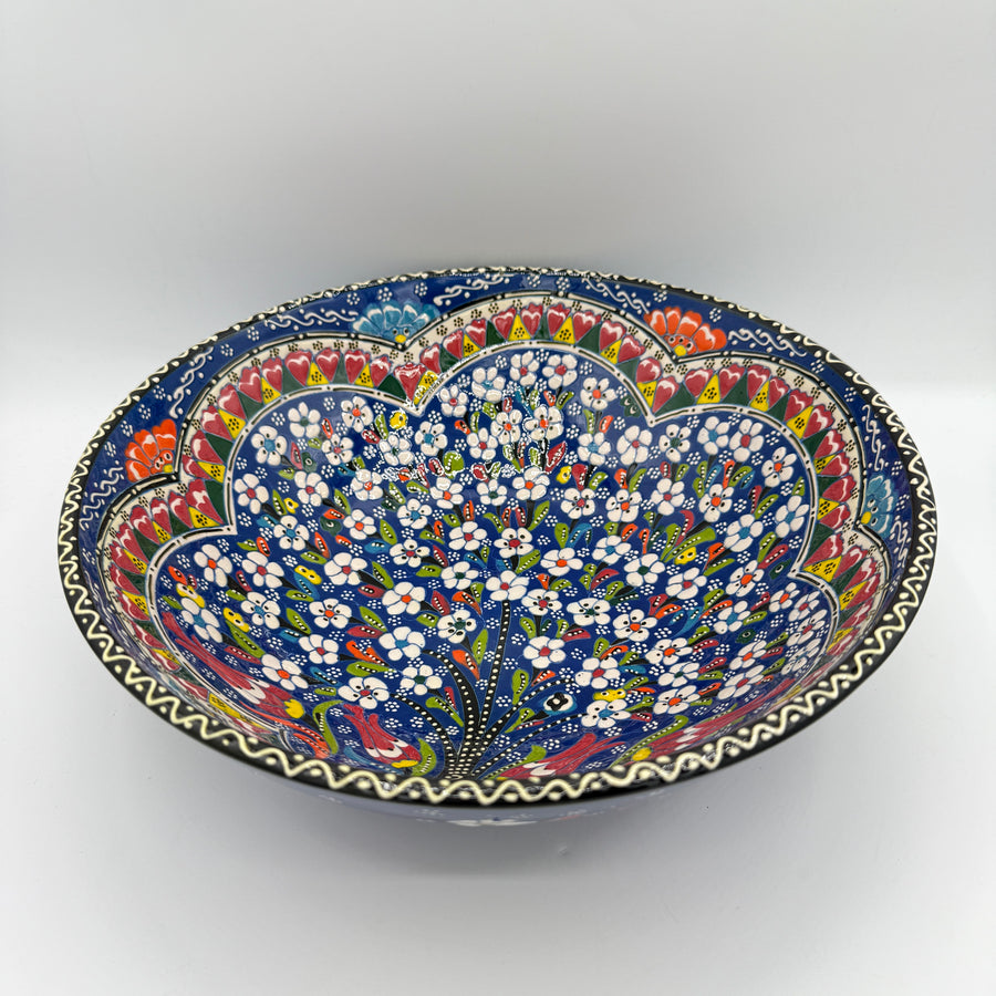 Turkish Ceramic Bowl - Kabartma 30cm