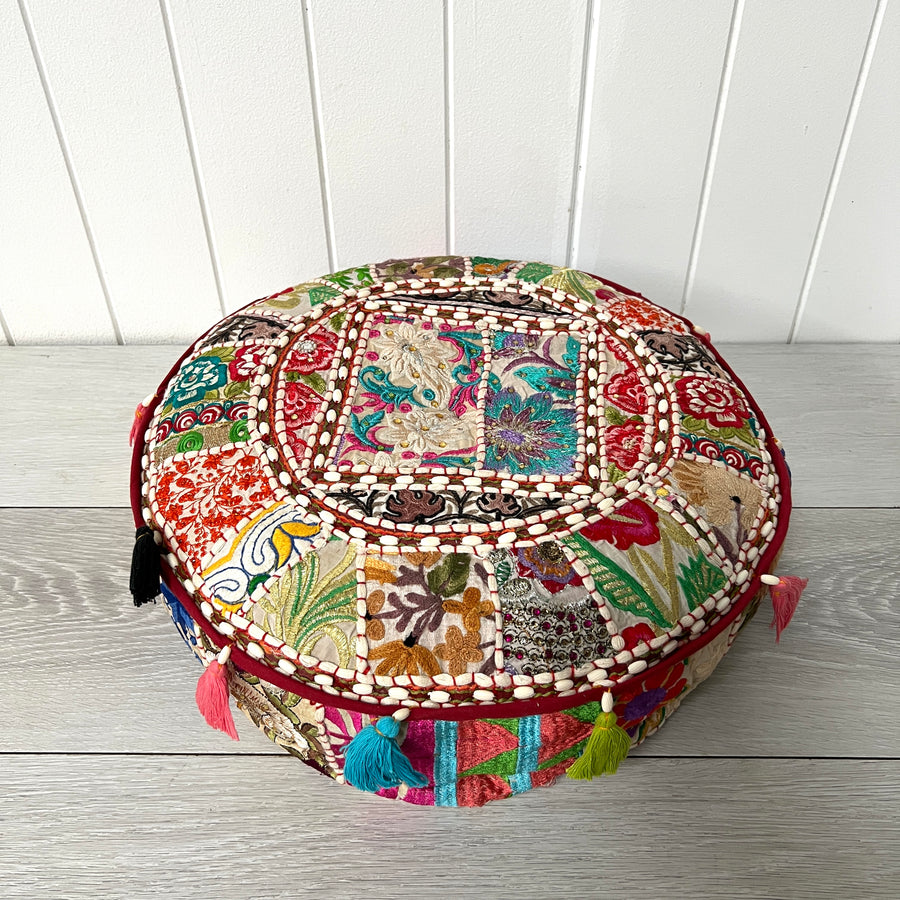 Gaddi Meditation Cushion 40cm - Floral