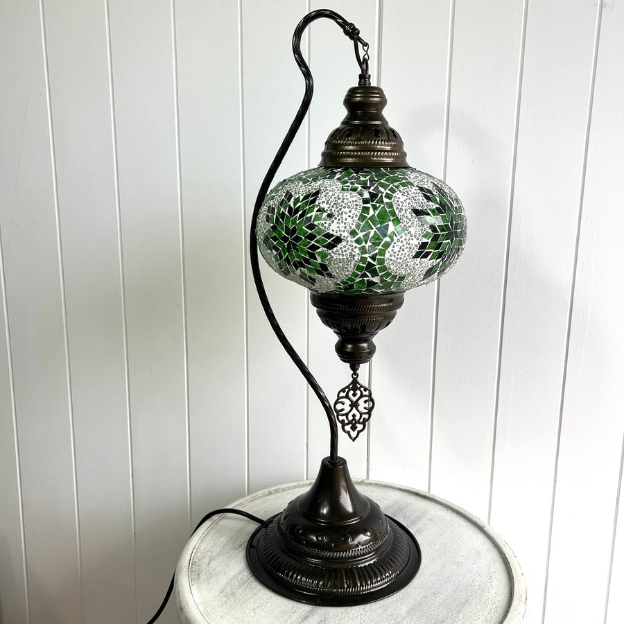 Turkish Table Lamp - Extra Large, Green Star