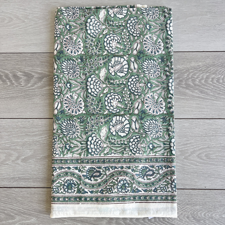 Block Printed Tablecloth - 220 x 270cm, 4
