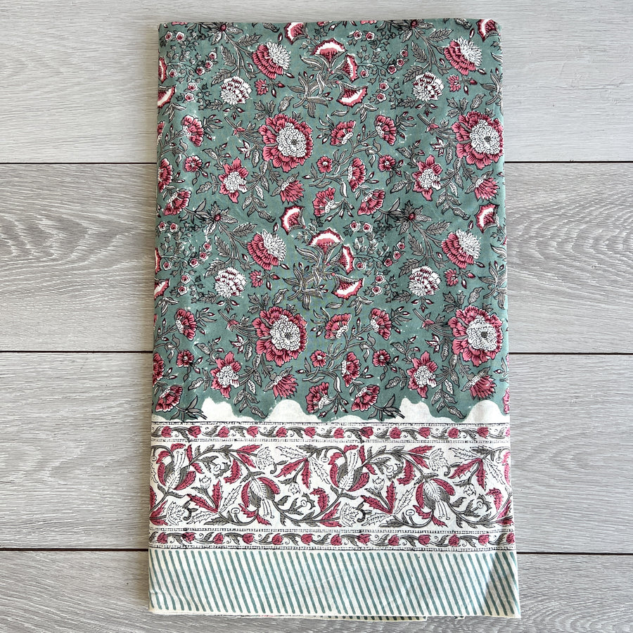 Block Printed Tablecloth - 220 x 270cm, 6