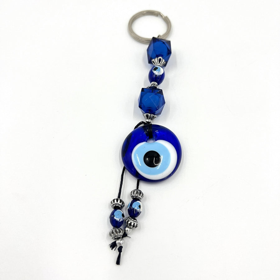 Turkish Keyring - Evil Eye Blue Bead