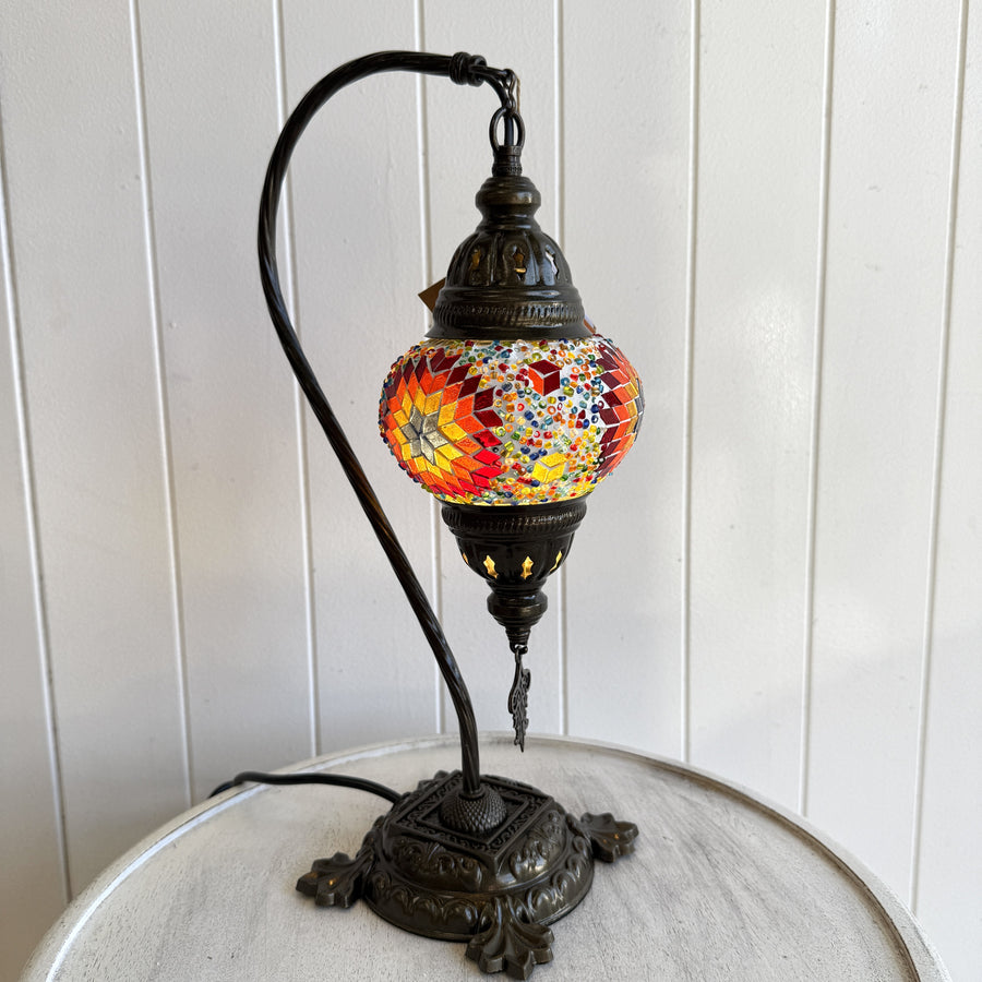 Turkish Table Lamp - Multi Blue Star