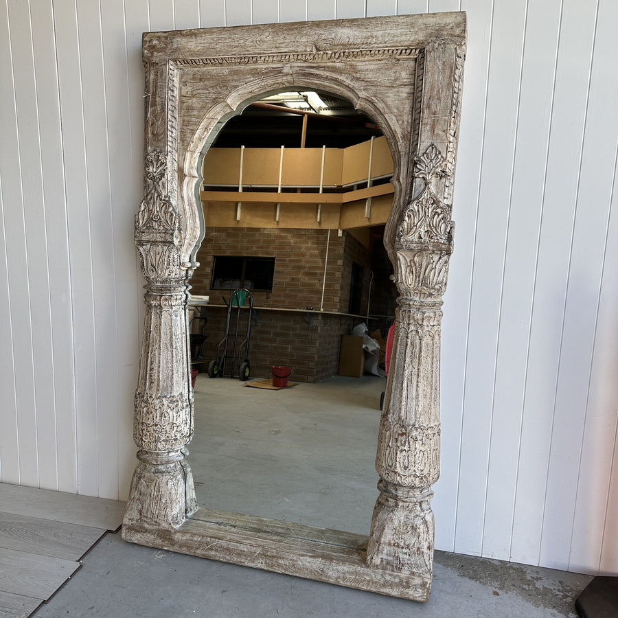 Solid Wooden Indian Mirror