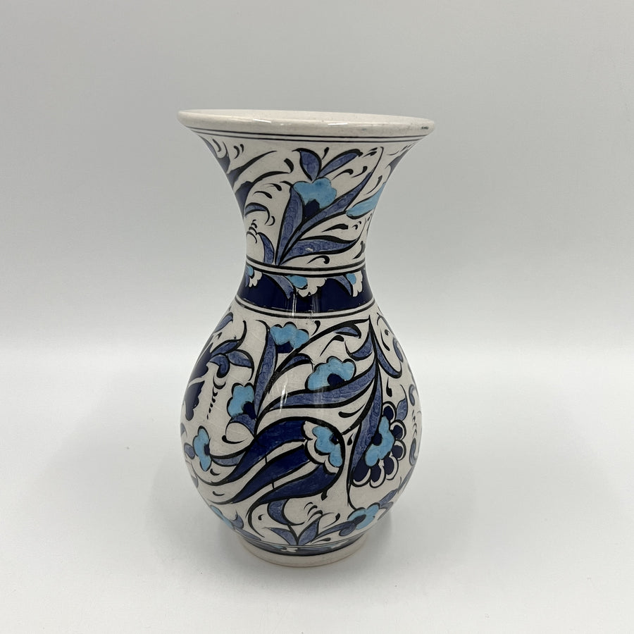 Turkish Vase 15cm, Blue Carnation 2