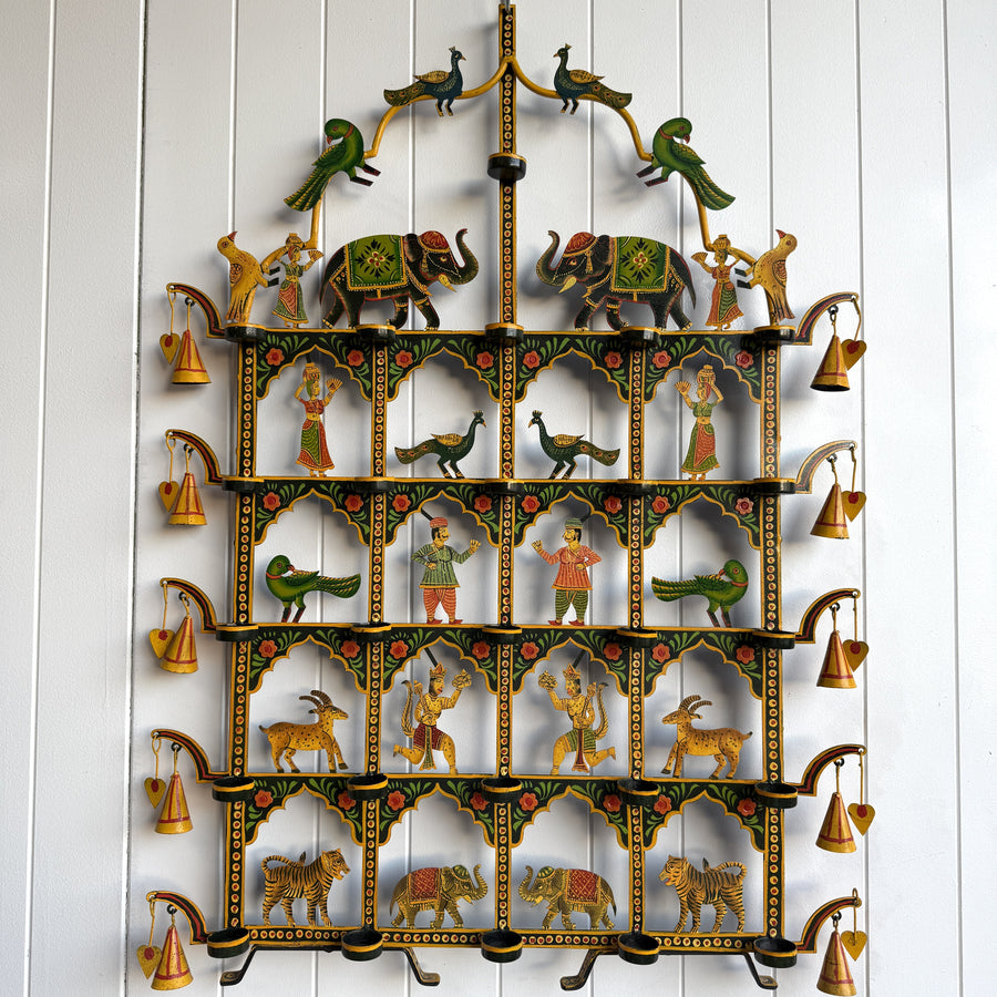 Indian Metal Toran - Handpainted