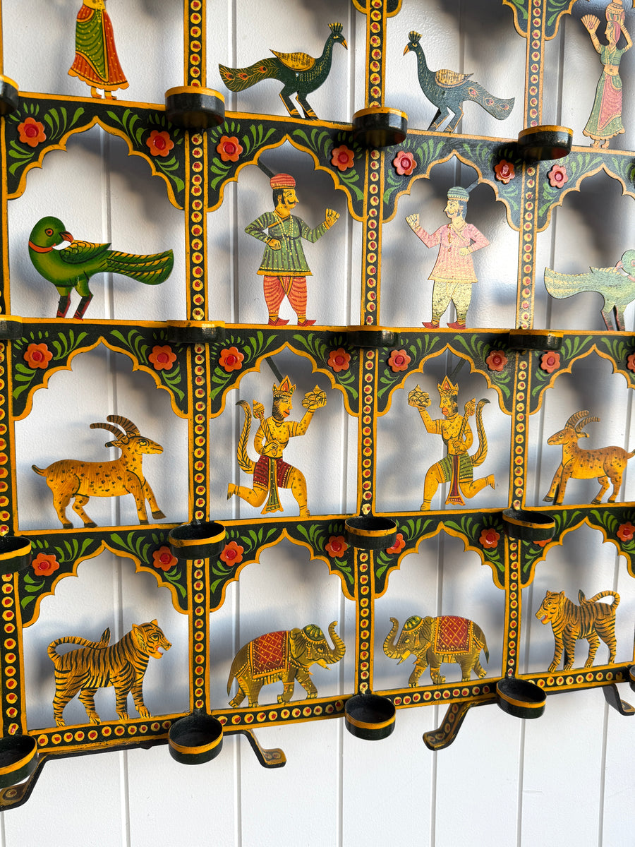Indian Metal Toran - Handpainted