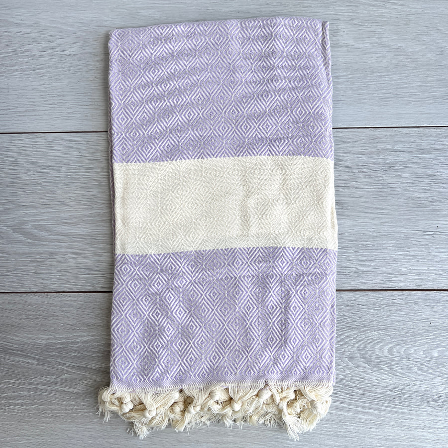 Turkish Towel Diamond Weave, Lilac