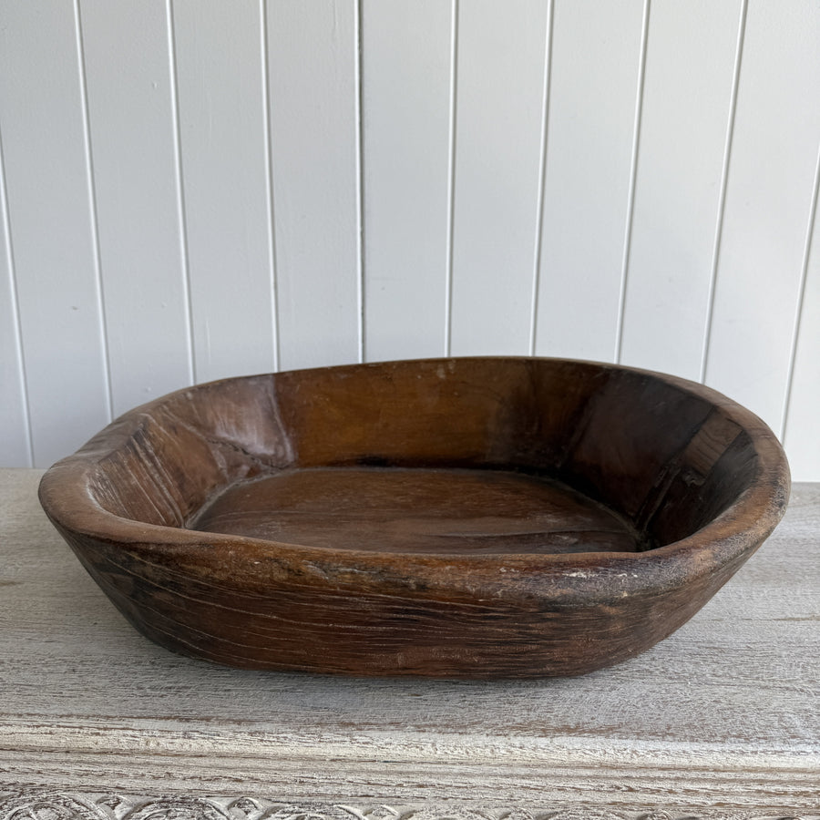 Indian Wooden Parat - Large,  Natural 5