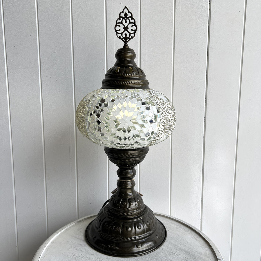 Turkish Table Lamp - Extra Large Fixed, White