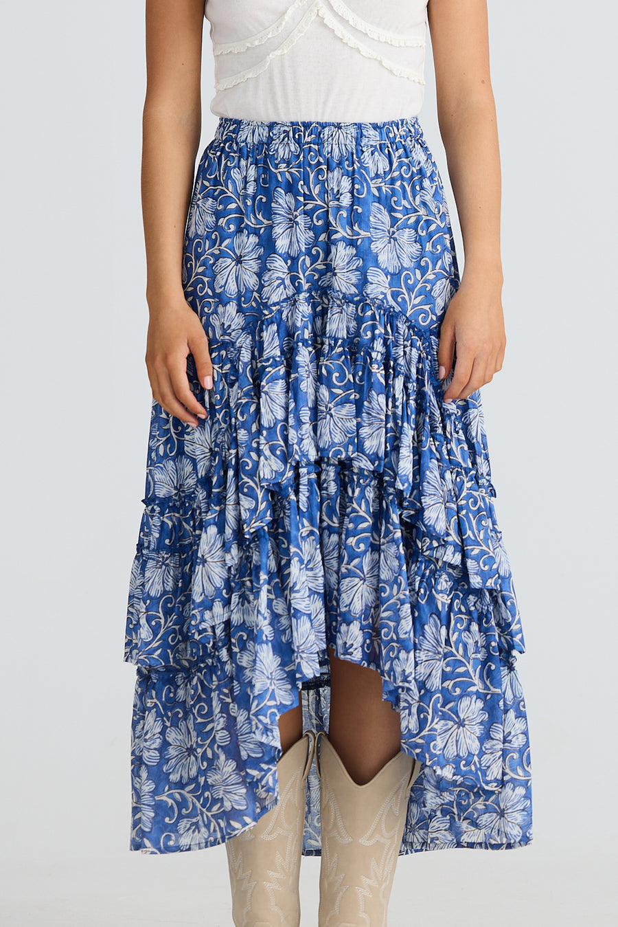 Sassy Skirt - Blue Blossom