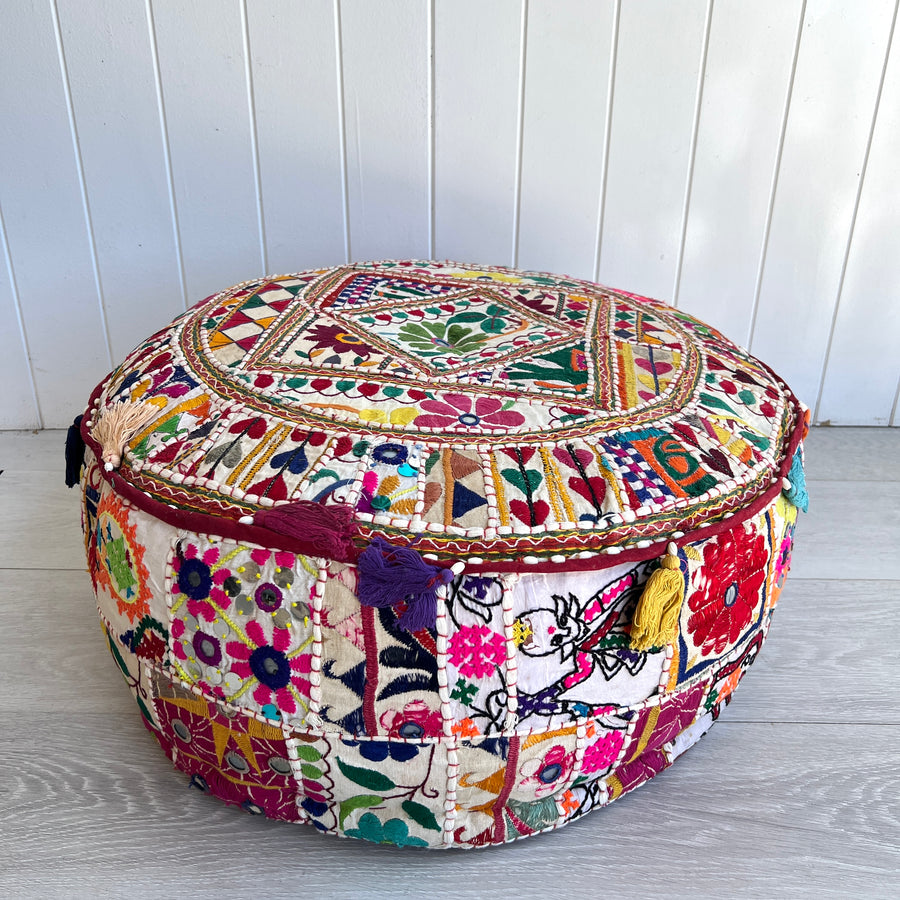 Vintage Gujrati Ottoman - 2