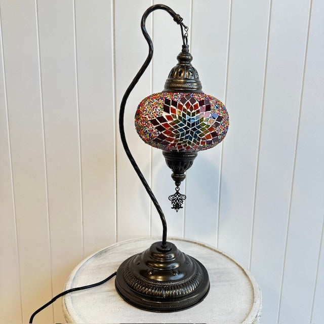 Turkish Table Lamp - Large, Multi Star 4