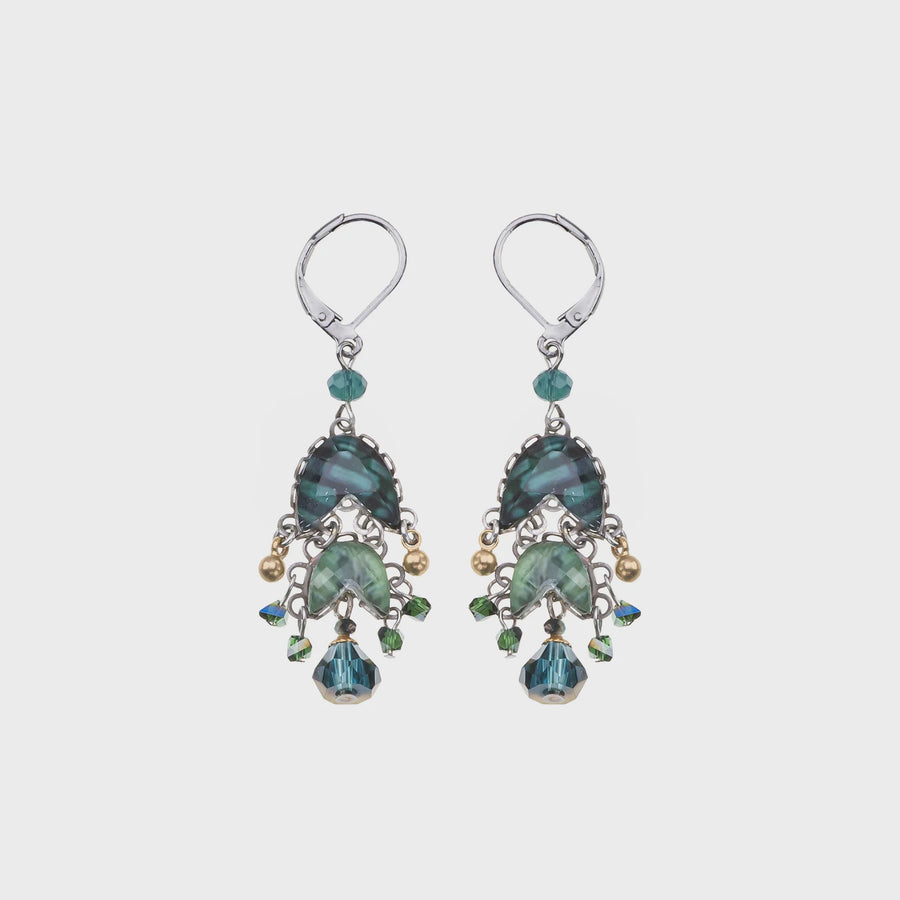 Ayala Bar - Emerald Reflection, Silvenia Earrings