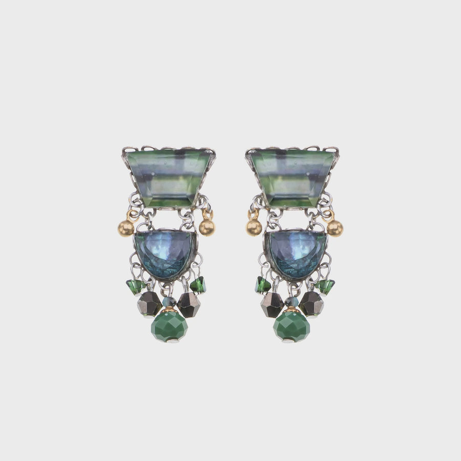 Ayala Bar - Emerald Reflection, Everelle Earrings