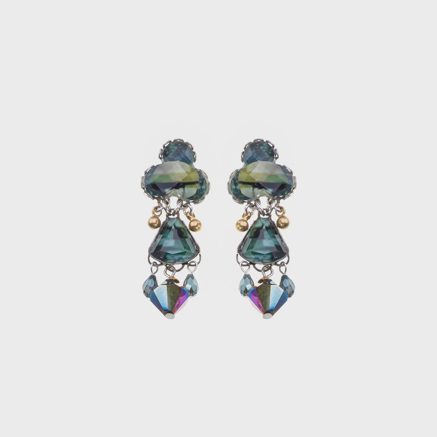 Ayala Bar - Emerald Reflection, Luniverde Earrings