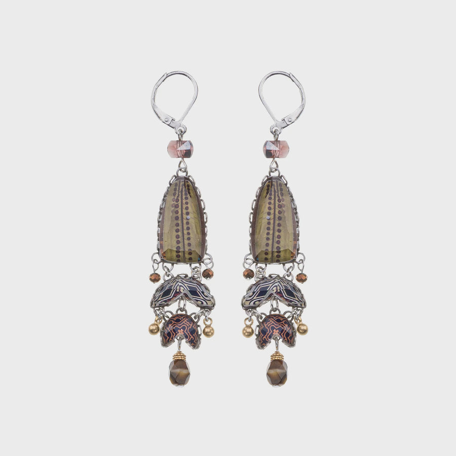 Ayala Bar - Golden Dunes, Zemaria Earrings