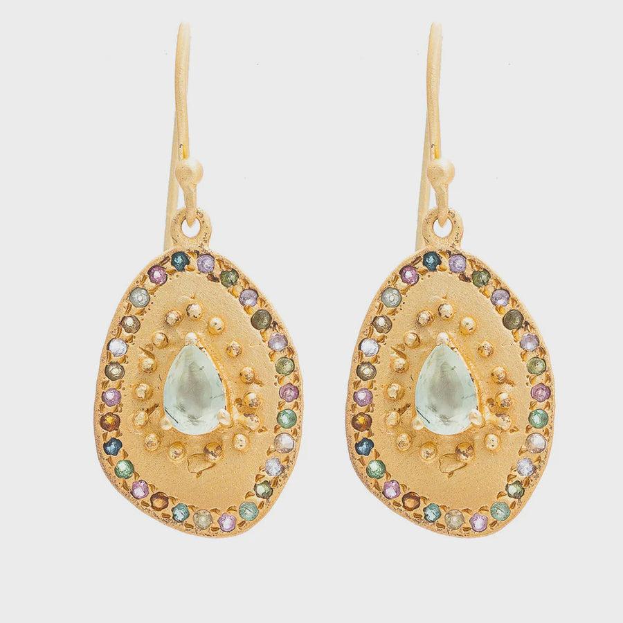 Aphrodite Earrings - Prehnite