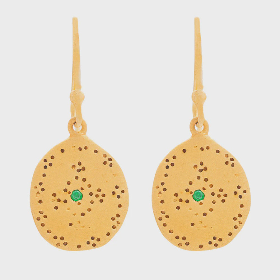 Nubia Earrings - Green Zircon