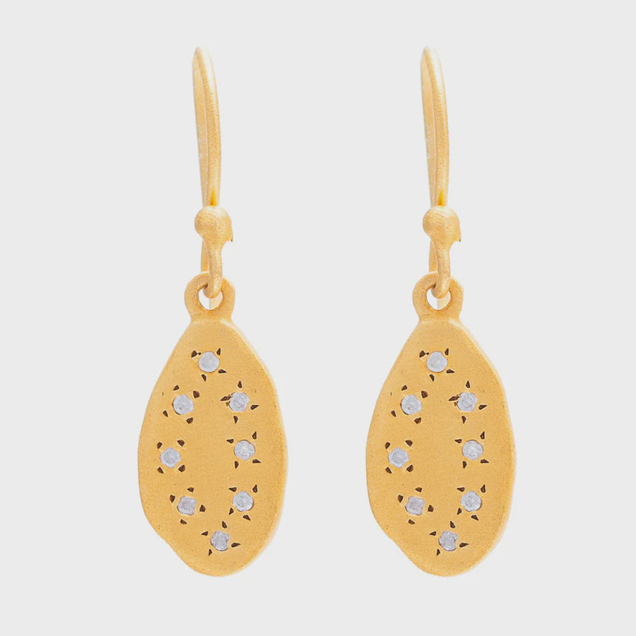 Small Oval Earrings - Cubic Zirconia