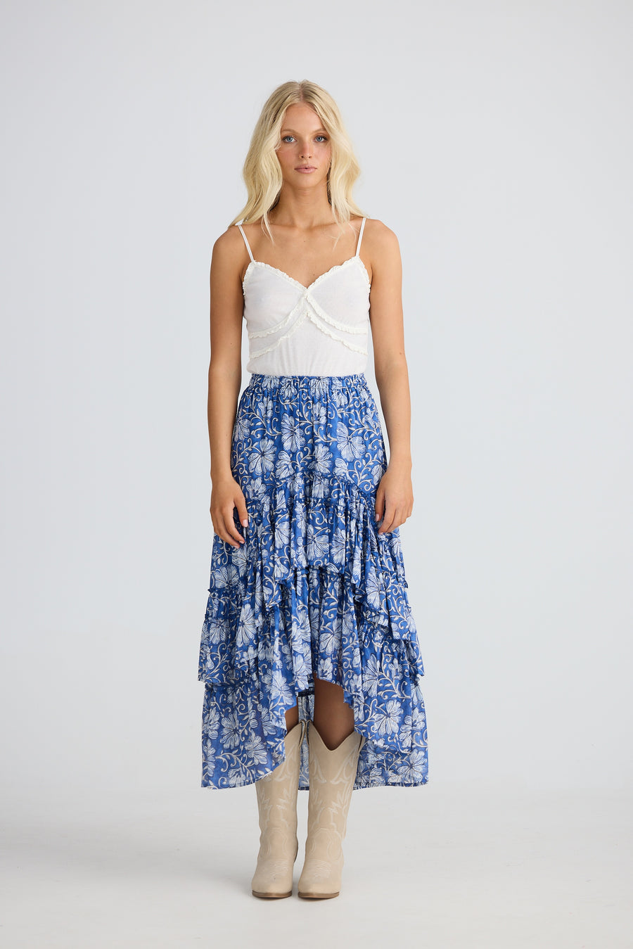 Sassy Skirt - Blue Blossom