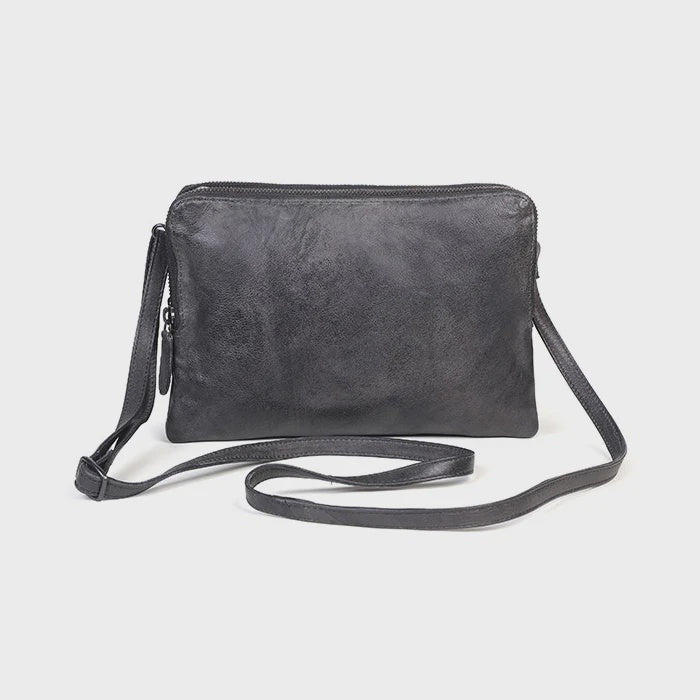3 Zip Cross Body - Black