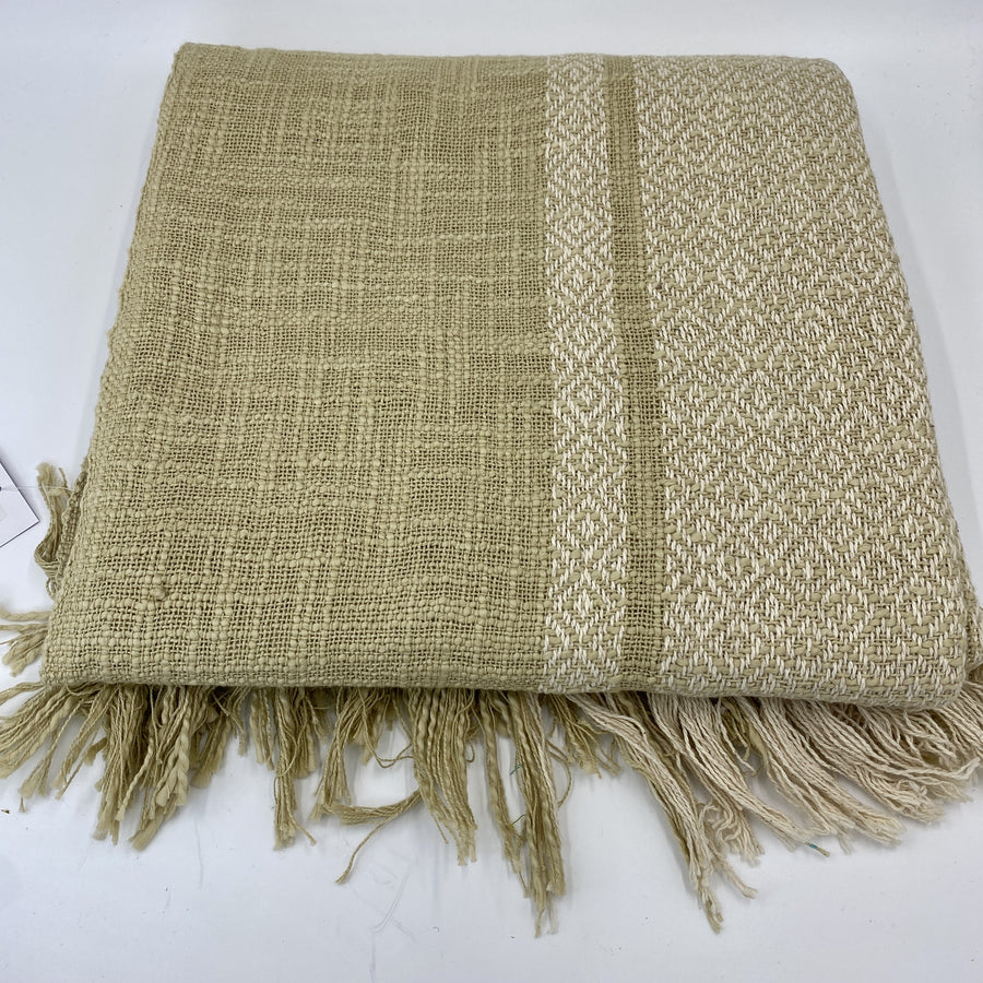 Handloomed Throw - Sand