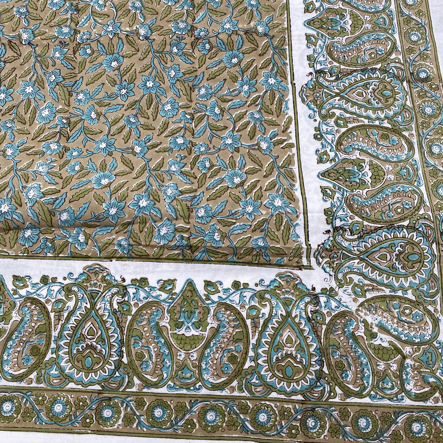 Block Printed Tablecloth - 225 x 270cm, 14