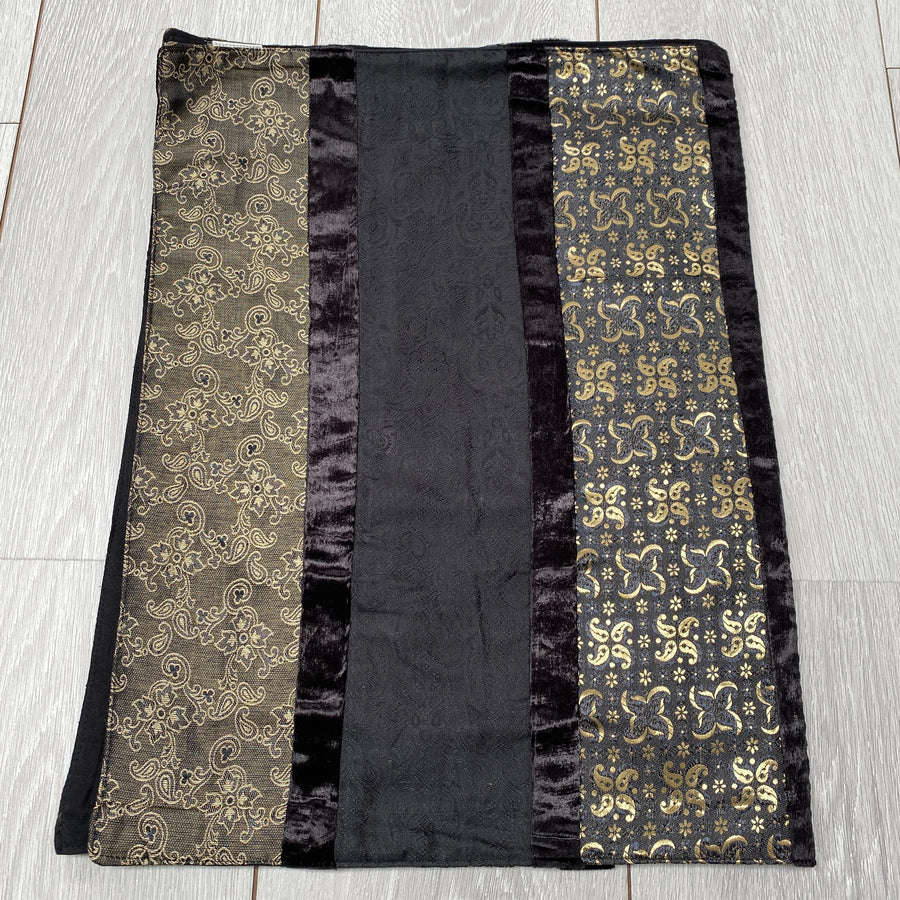 Indian Table Runner - Black and Gold