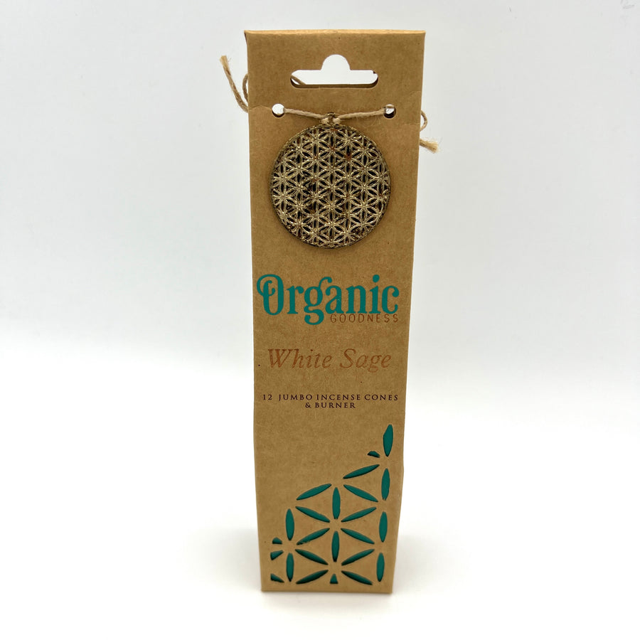 Organic Goodness Incense Cones - White Sage