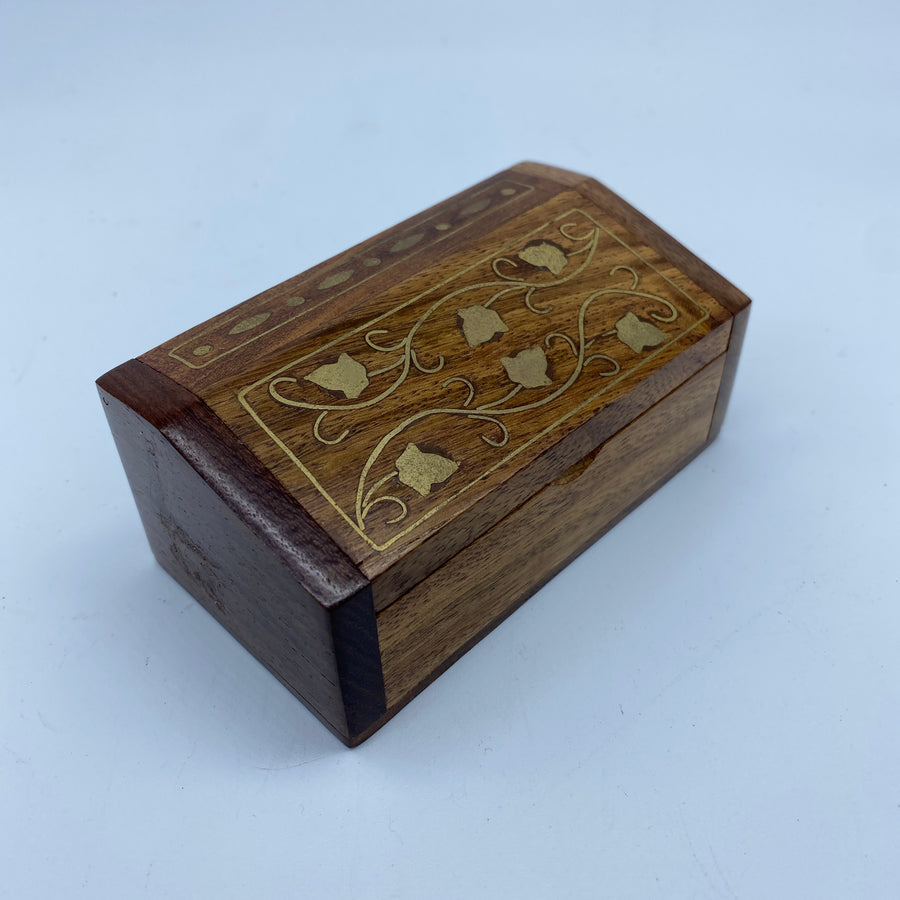 Wooden Box - Metal Inlay