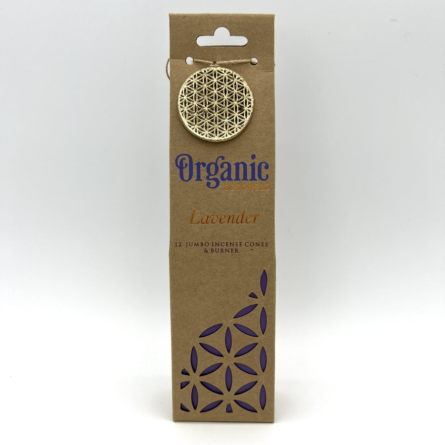 Organic Goodness Incense Cones - Lavender