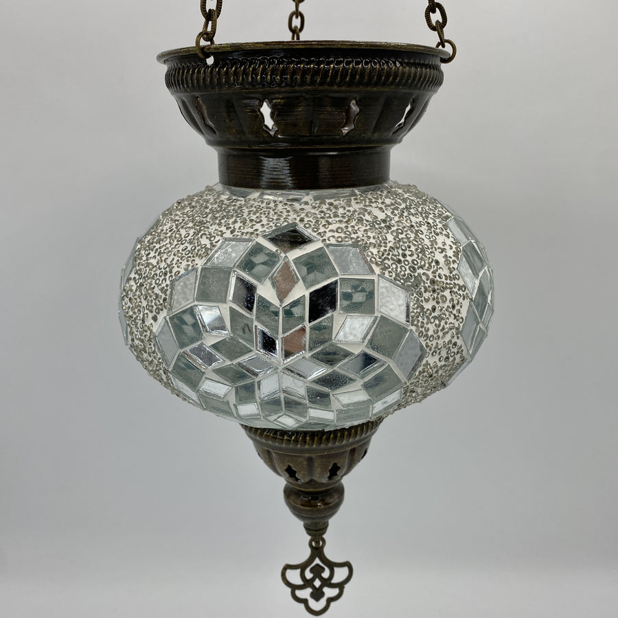 Turkish Mosaic Hanging Tea Light - Clear 3