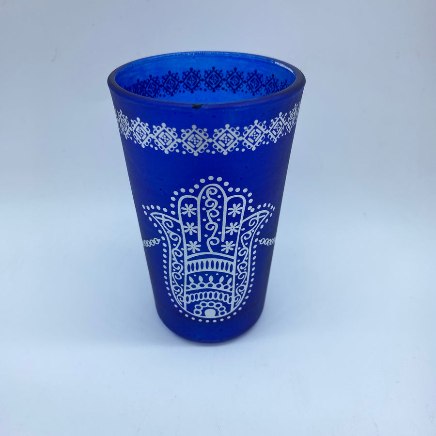 Moroccan Tea Glasses - Hamsa, Small