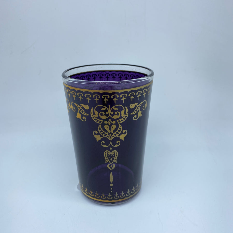 Moroccan Tea Glasses - Marjana Gold, Medium