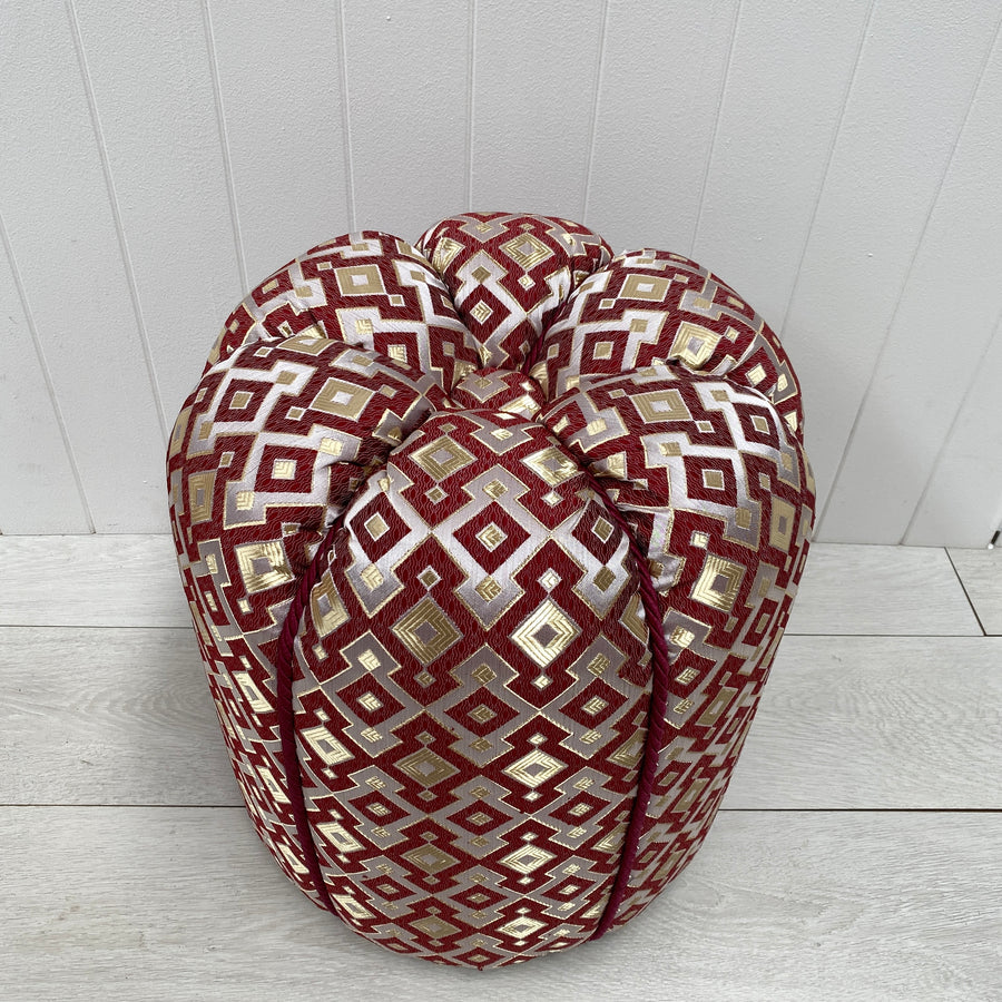 Moroccan Fabric Ottoman - Zara